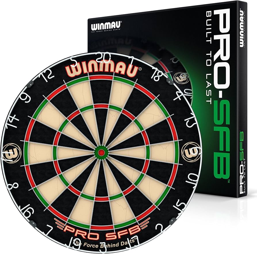 WINMAU PRO SFB ハードダーツボード Winmau Pro SFB Bristle Dart Board - Professional Staple Free